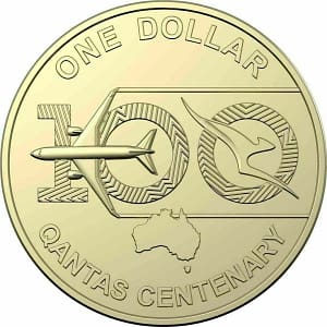 2020 Australian $1 Coin - QANTAS Centenary