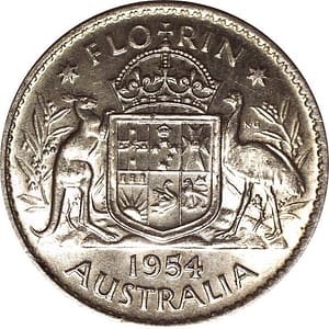 1954 Australian Florin
