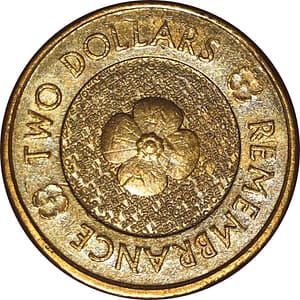 2012 Australian $2 Coin - Remembrance Day Poppy