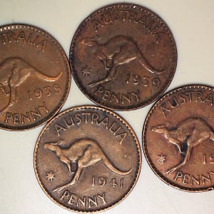 4 x Australian Penny's