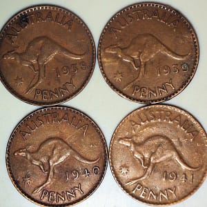 4 x Australian Penny's