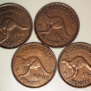 4 x Australian Penny's
