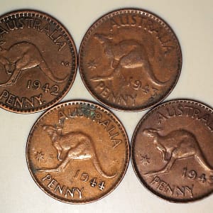 4 x Australian Penny's
