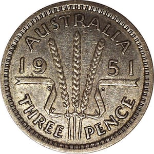 1951 Australian Threepence