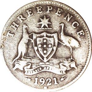 1921 Australian Threepence