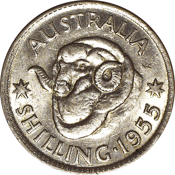 1955 Australian Shilling