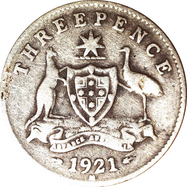1921 Australian Threepence