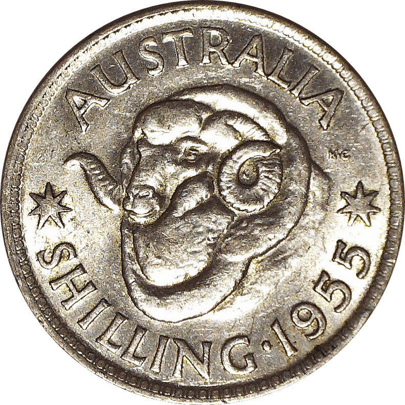 1955 Australian Shilling