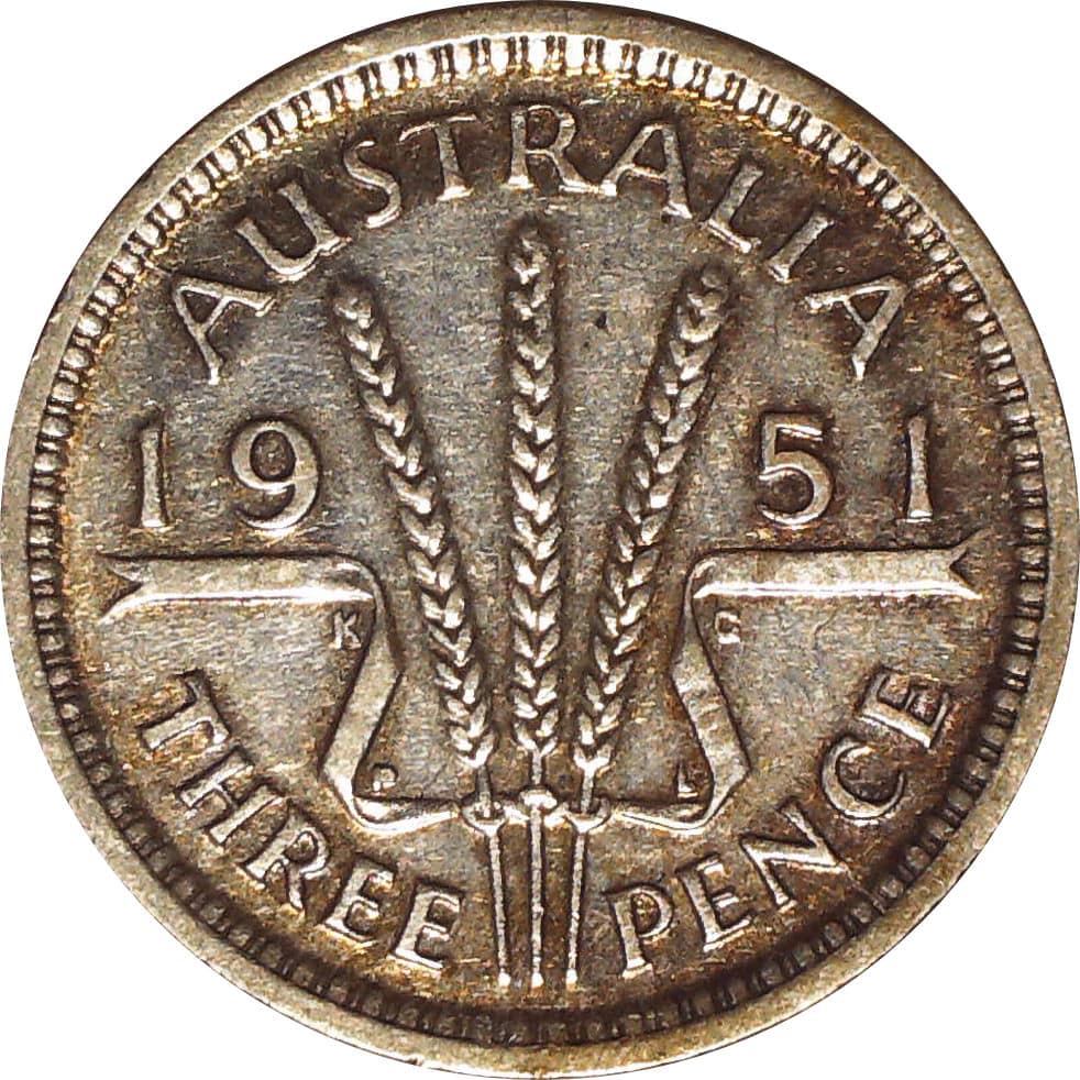 1951 Australian Threepence